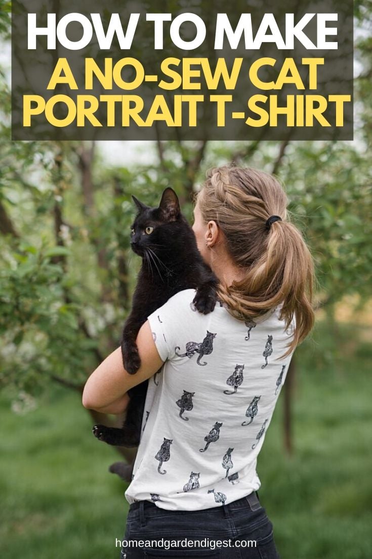 How to Make a No-Sew Cat Portrait T-Shirt