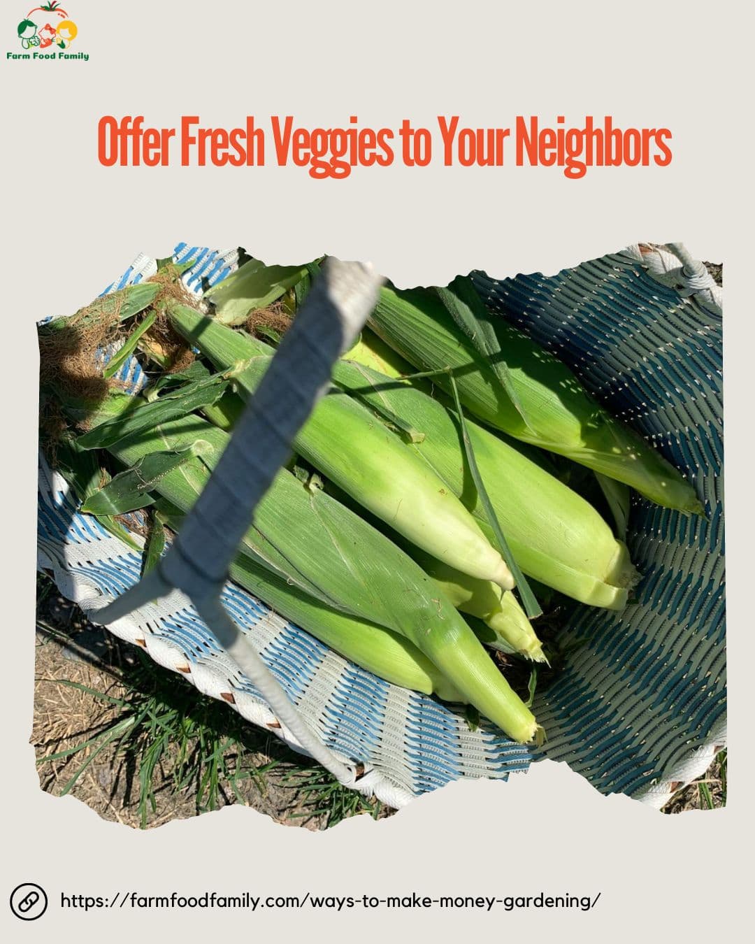 offer fresh veggies to neighbords