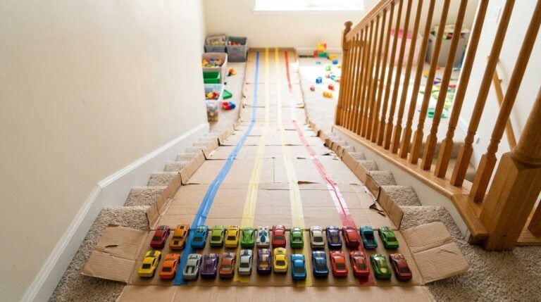12 Clever DIY Race Car Tracks for Kids (With Safe Magnets and Easy Ramps)
