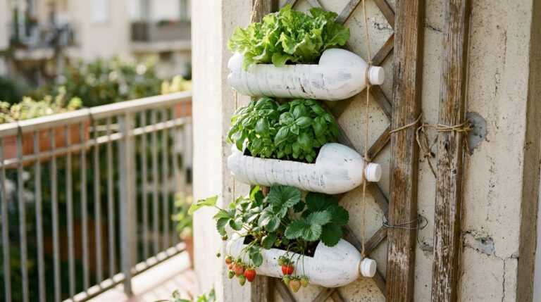 14 Clever Plastic Bottle Vertical Garden Ideas (With Sizes and Safety Tips)
