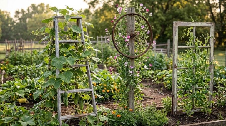 15 Clever Upcycled Trellis Ideas (With Safe Materials and Strong Anchors)