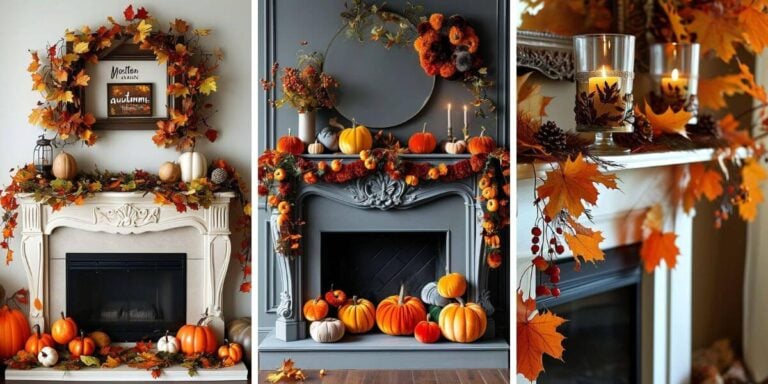 55+ Fabulous DIY Fall Mantel Decorating Ideas