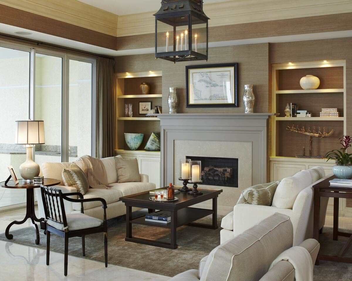Consider installing tall bookshelves in the small living rooms. 