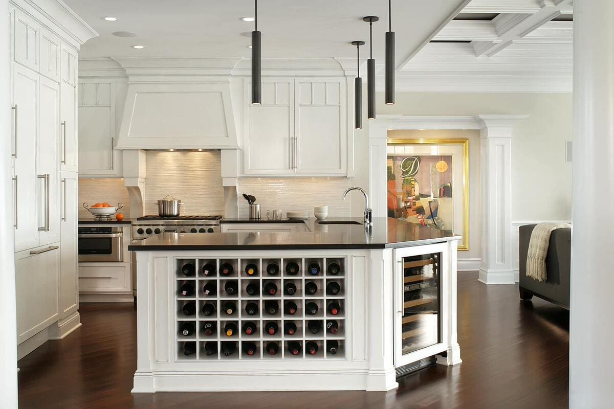 Adding the storage near the ceiling. 