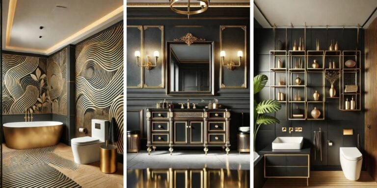 20 Gorgeous Black and Gold Bathroom Ideas to Impress Your Guests