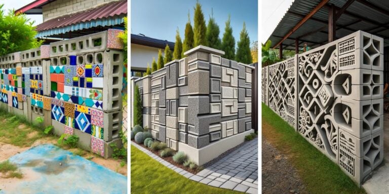 15+ Creative Cinder Block Fence Ideas for a Unique Yard