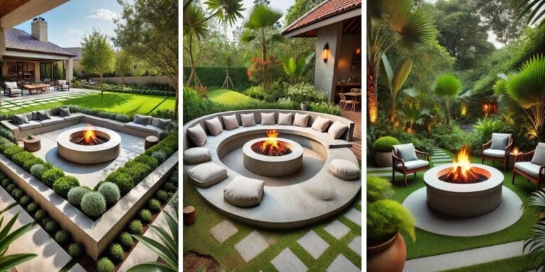 20+ Brilliant Concrete Fire Pit Ideas for Outdoor Enjoyment