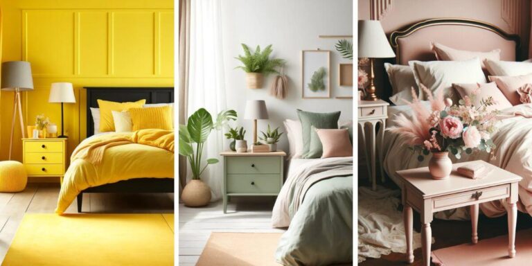 15 Stunning Nightstand Colors for a Black Bed