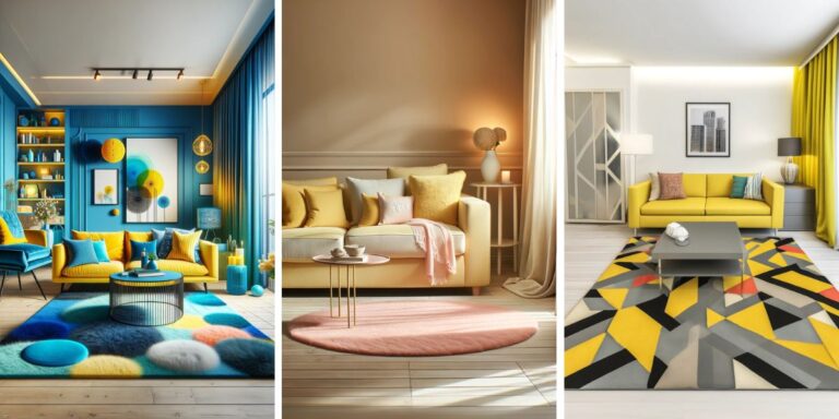 15 Beautiful Rug Colors That Make Your Yellow Couch Pop