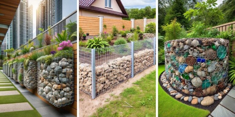 35+ Elegant Gabion Fence Ideas for a Chic Landscape