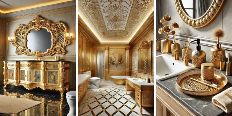15+ Gorgeous Gold Bathroom Ideas for Effortless Glam