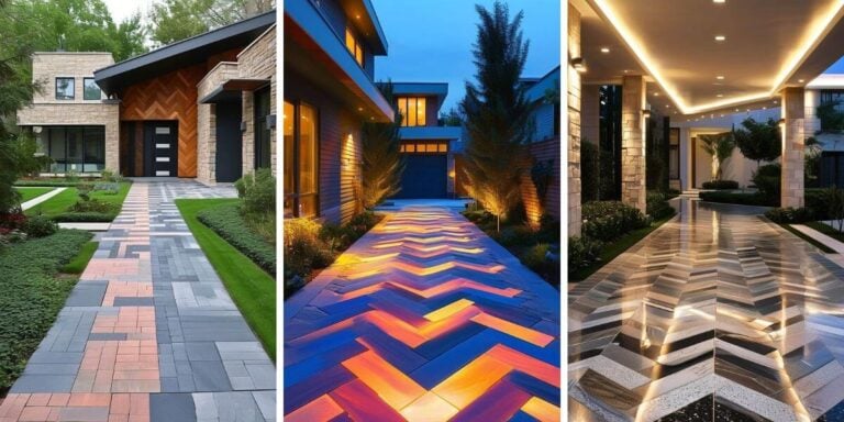 20 Unique Herringbone Driveway Ideas to Boost Your Curb Appeal