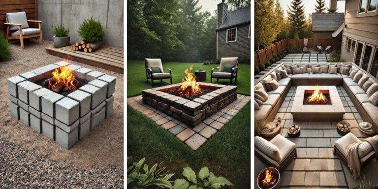 15+ Incredible Square Fire Pit Ideas for Cozy Outdoor Nights