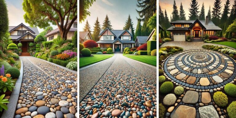20+ Gorgeous Stone Driveway Ideas to Elevate Your Curb Appeal