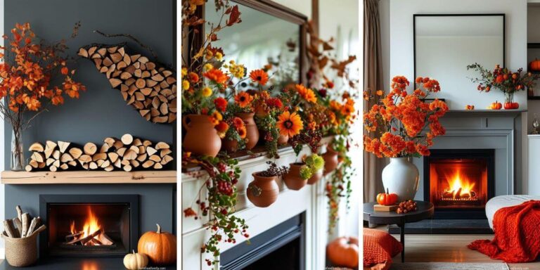 30 Cozy Fall Fireplace Decor Ideas for a Perfect Autumn Vibe