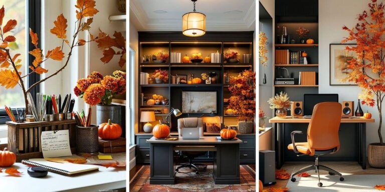 30 Cozy Fall Home Office Ideas That Will Boost Your Productivity