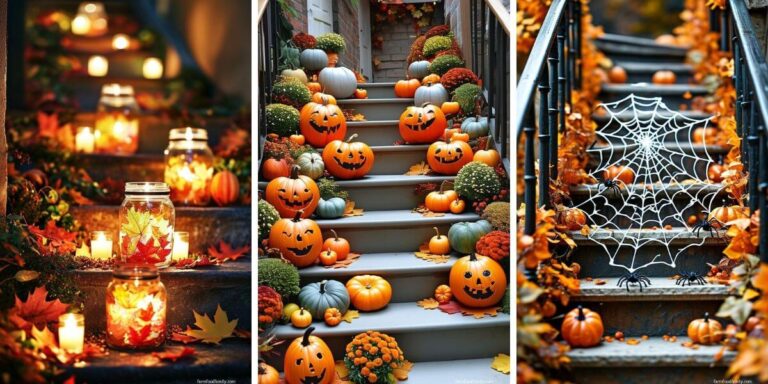 30 Cozy Fall Staircase Decor Ideas to Warm Up Your Space