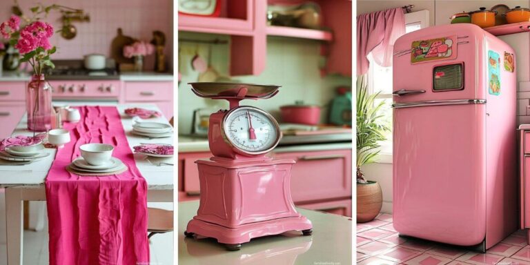 70 Charming Retro Pink Kitchen Ideas for a Stylish Makeover