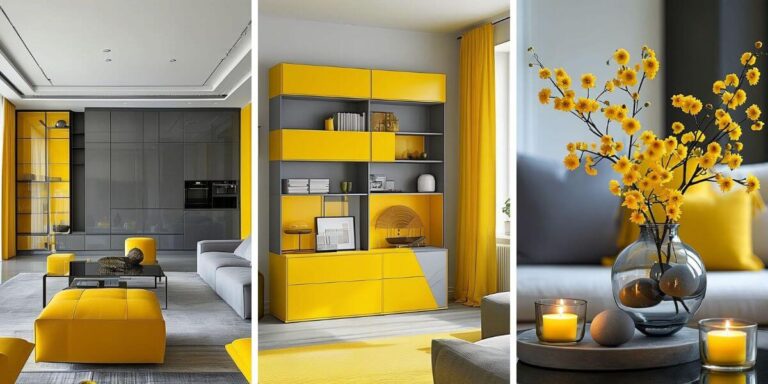 35 Stunning Yellow and Gray Living Room Ideas to Brighten Your Space