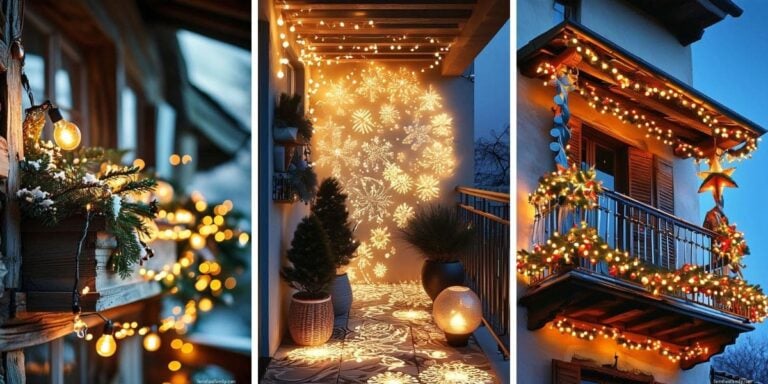 40+ Enchanting Christmas Balcony Lighting Ideas for a Festive Glow