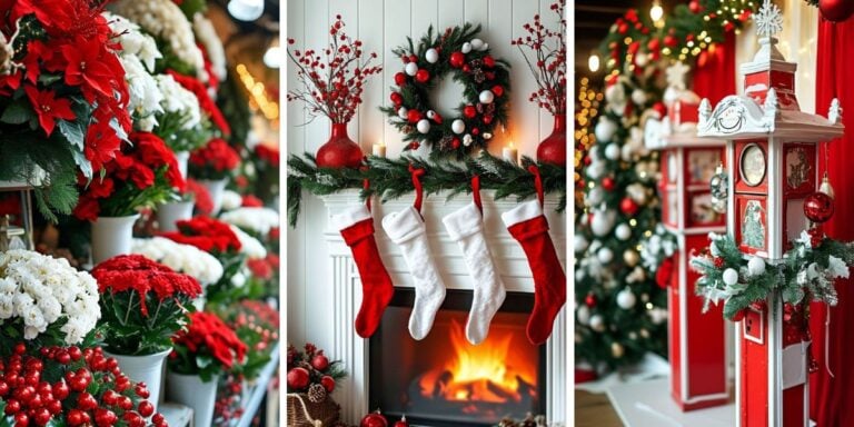 40+ Gorgeous Red and White Christmas Decor Ideas for a Festive Look