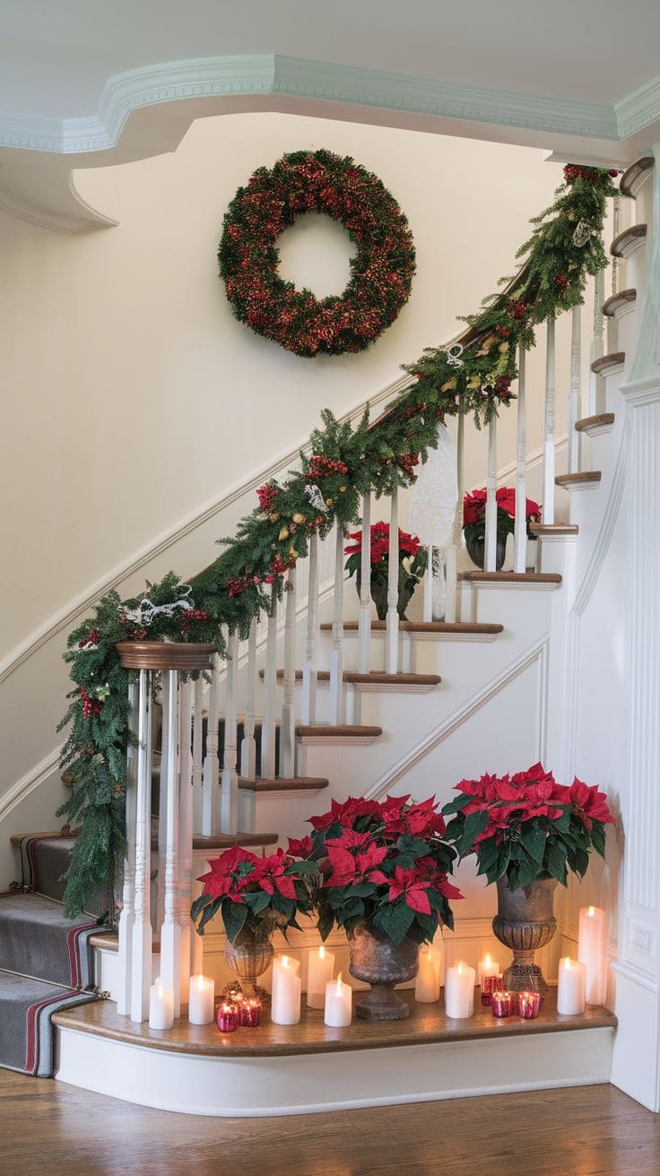 1 Christmas Staircase Decor 8