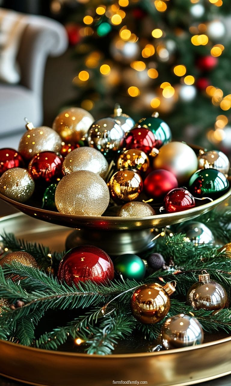 2 Christmas Coffee Table Decor