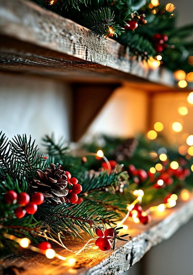 2 Christmas Shelf Decor