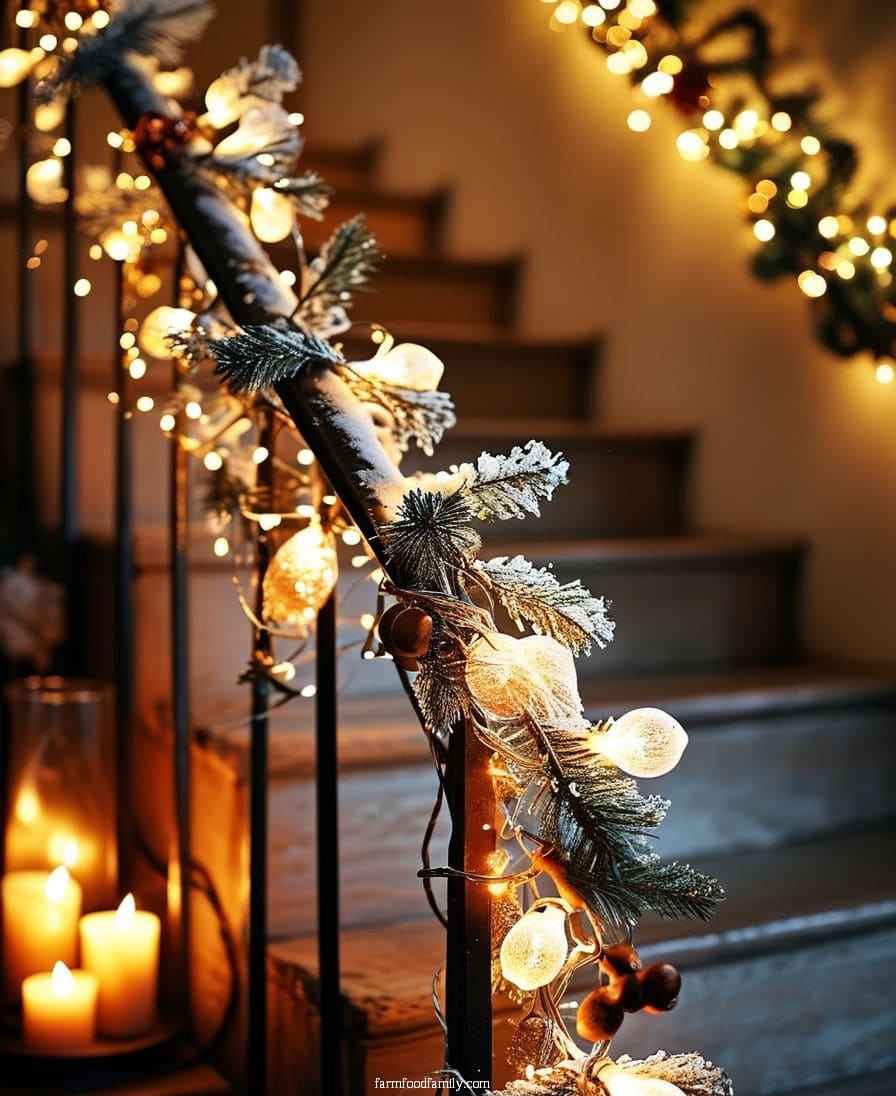 2 Christmas Staircase Decor
