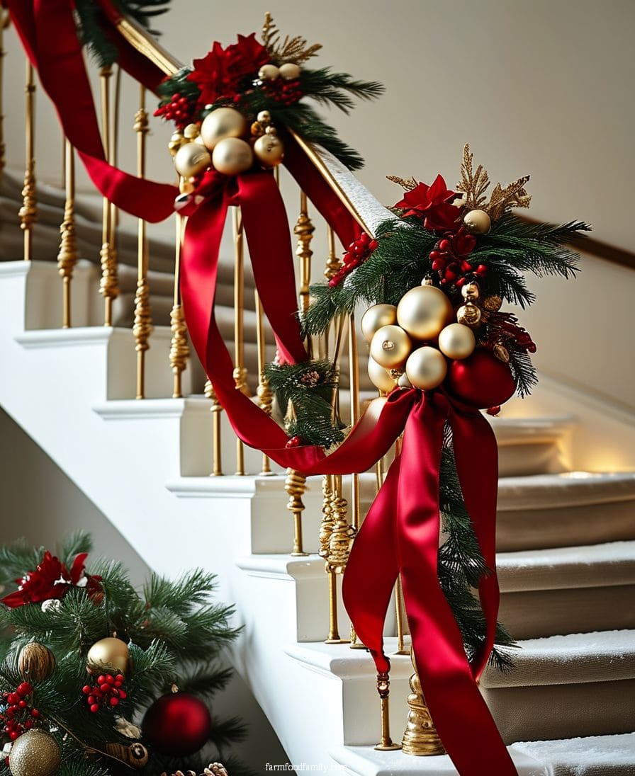 4 Christmas Staircase Decor