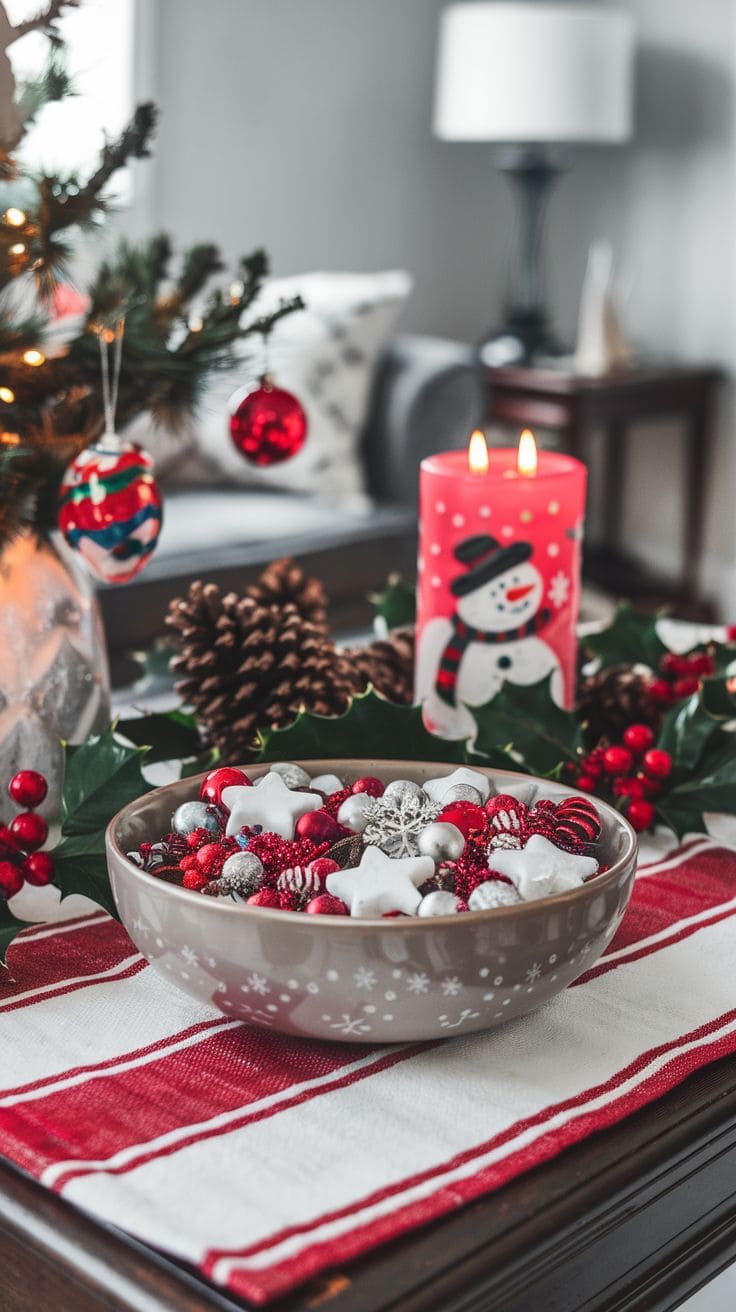 6 Christmas Coffee Table Decor 4