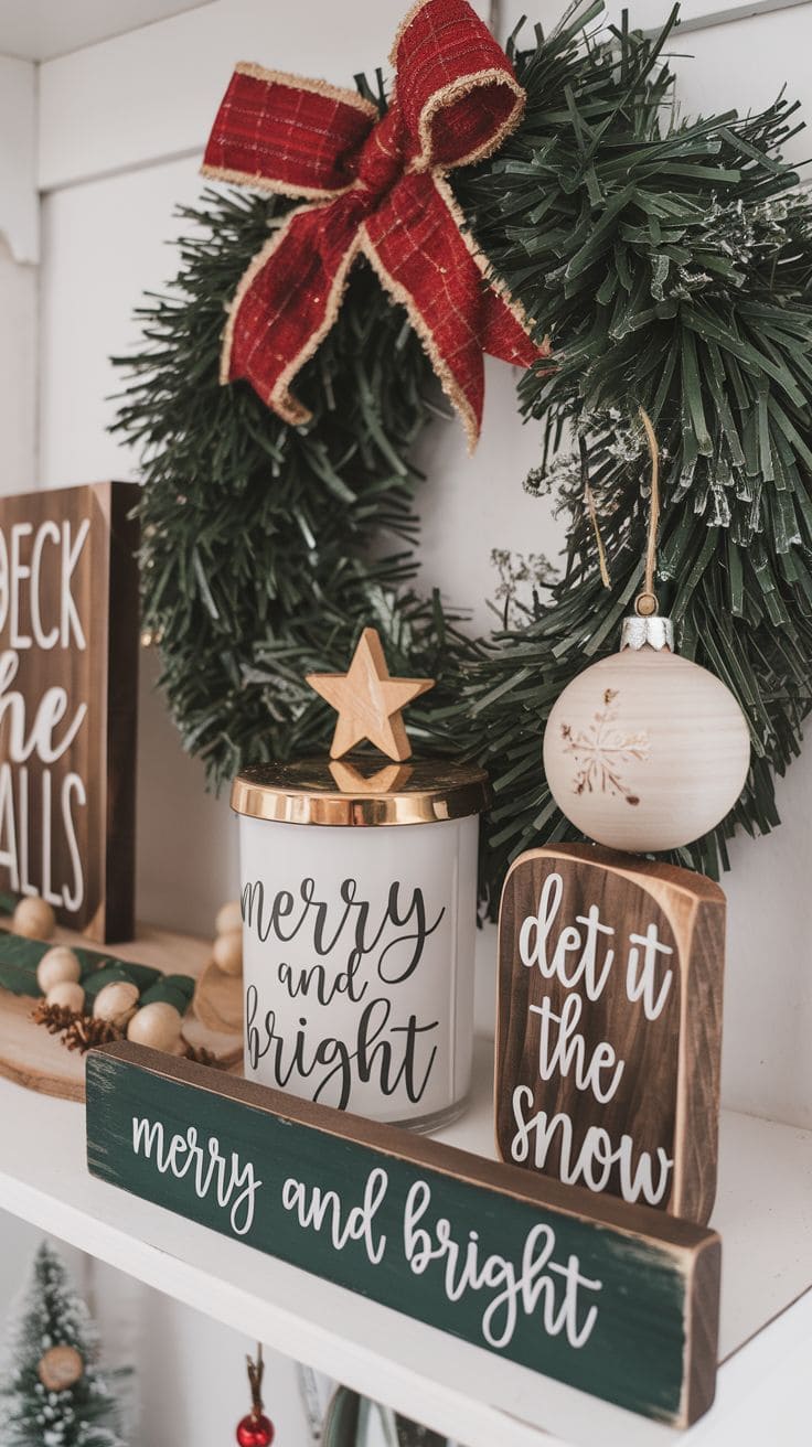 6 Christmas Shelf Decor 3