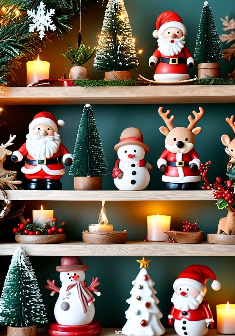 7 Christmas Shelf Decor