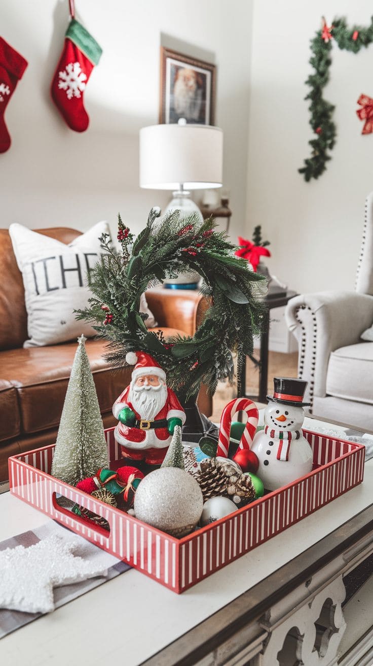 8 Christmas Coffee Table Decor 1