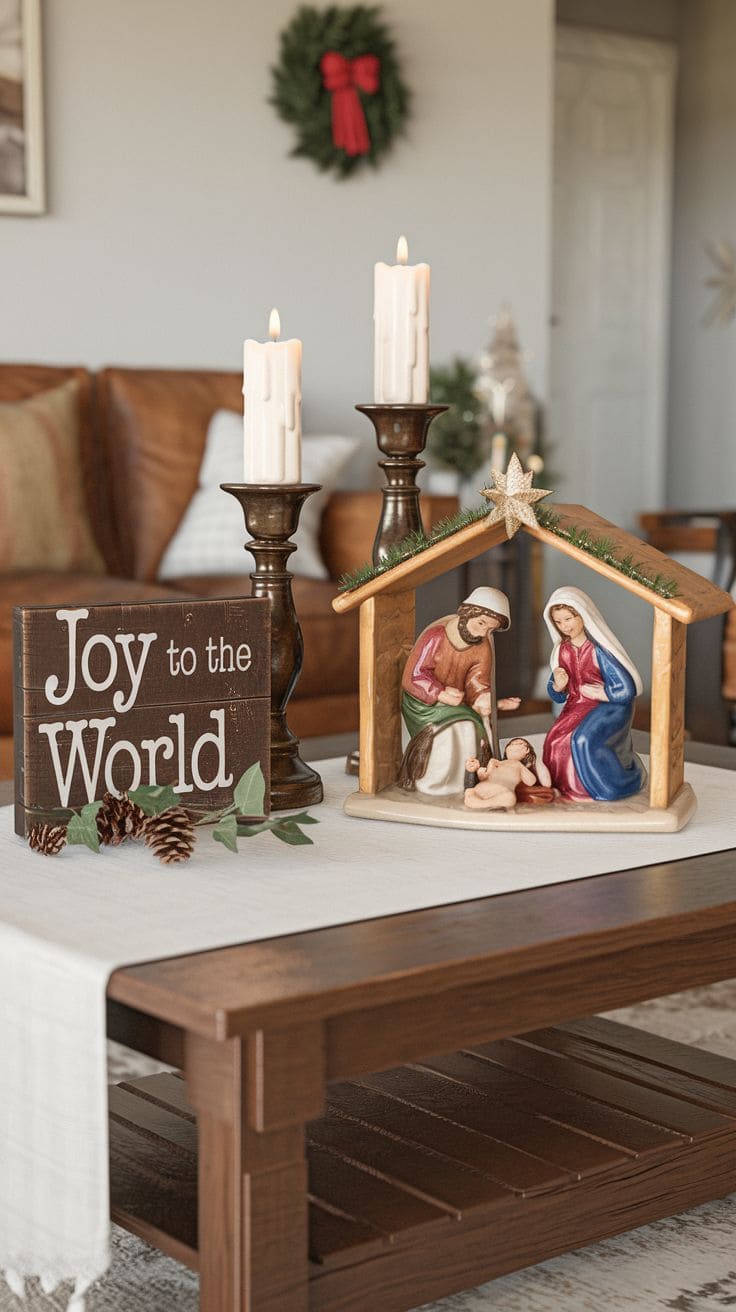 9 Christmas Coffee Table Decor 4