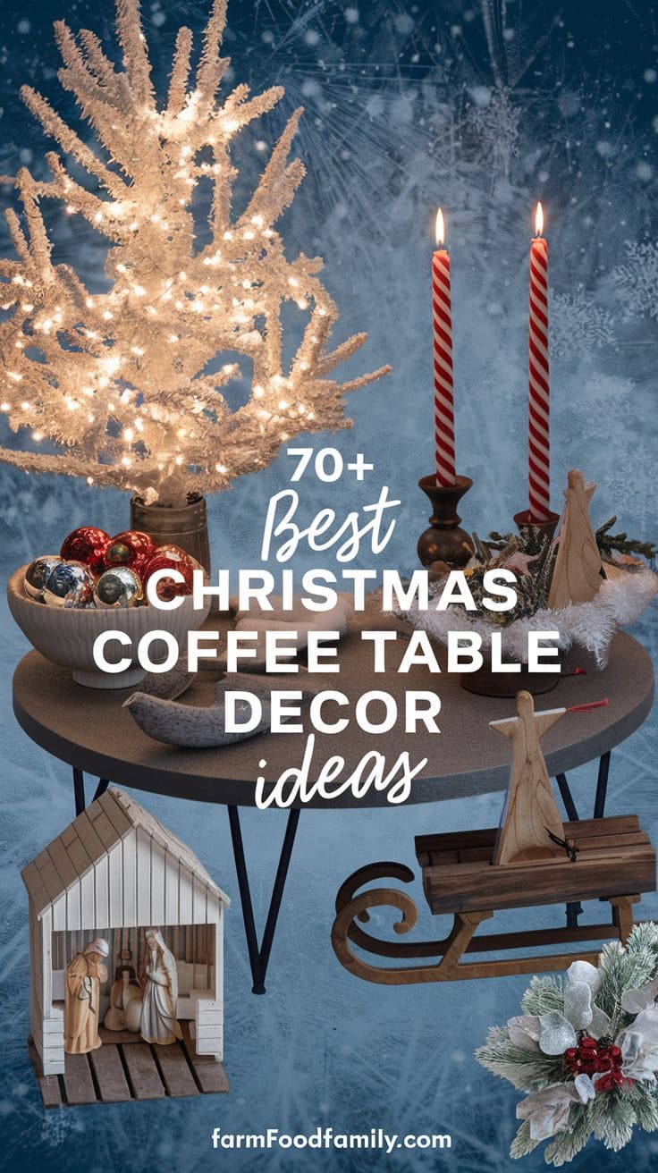 Best Christmas Coffee Table Decor 24