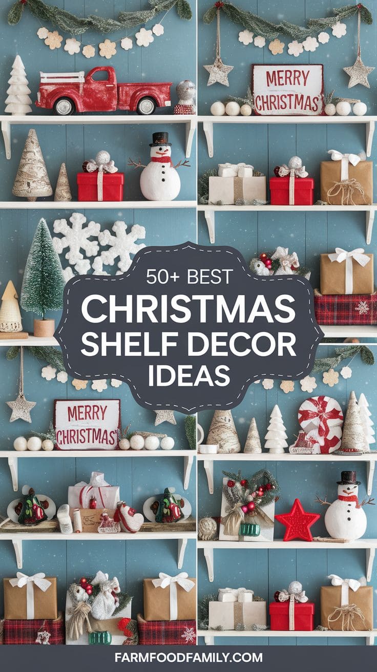 Best Christmas Shelf Decor 11