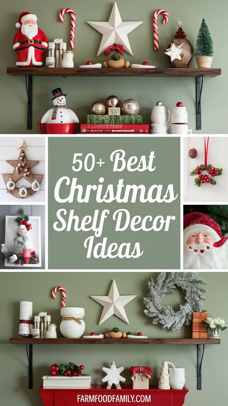 Best Christmas Shelf Decor 13