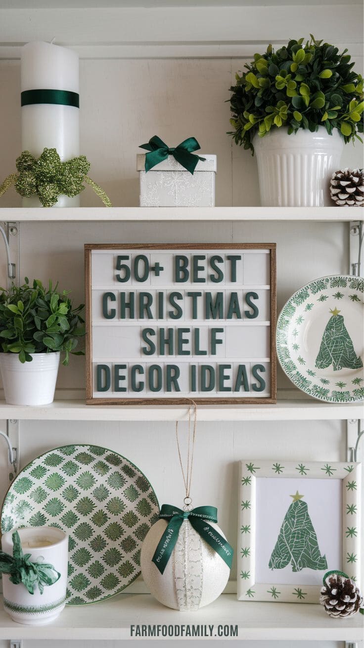Best Christmas Shelf Decor 16