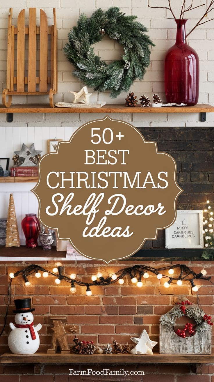 Best Christmas Shelf Decor 18
