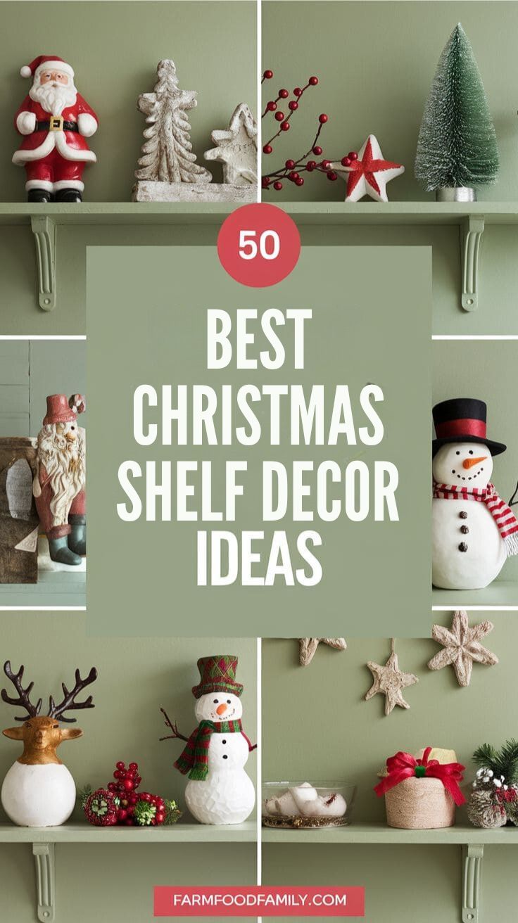 Best Christmas Shelf Decor 19