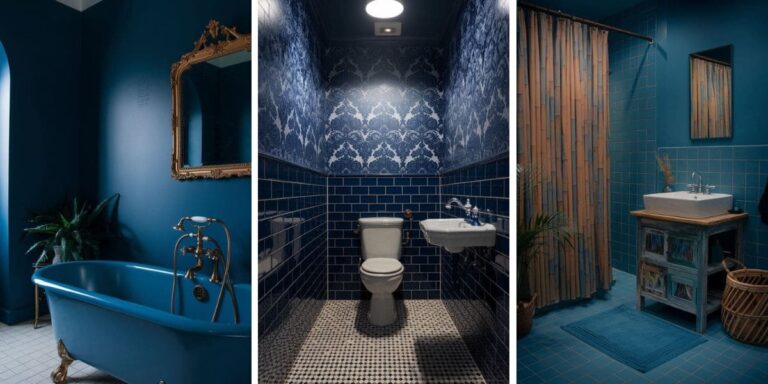 40+ Stunning Moody Blue Bathroom Ideas to Upgrade Your Oasis