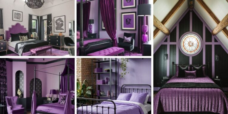 30+ Jaw-Dropping Purple and Black Bedroom Ideas for a Glamorous Look