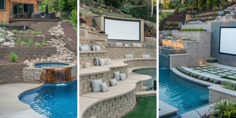 60+ Stunning Sloped Backyard Ideas with Retaining Walls and Pools You’ll Want to Steal