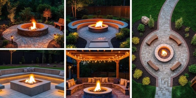 40+ Jaw-Dropping Paver Fire Pit Concepts for Outdoor Entertaining