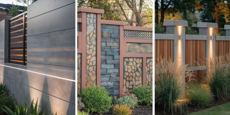 40+ Genius Concrete Fence Wall Designs That Add Style and Privacy