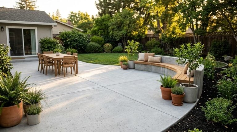24 Genius Concrete Patio Ideas That Totally Transform Your Backyard