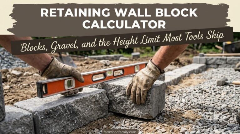 Retaining Wall Block Calculator: Blocks, Gravel, and the Height Limit Most Tools Skip