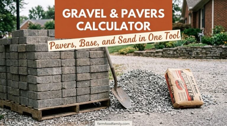 Gravel & Paver Calculator: Pavers, Base, and Sand in One Tool