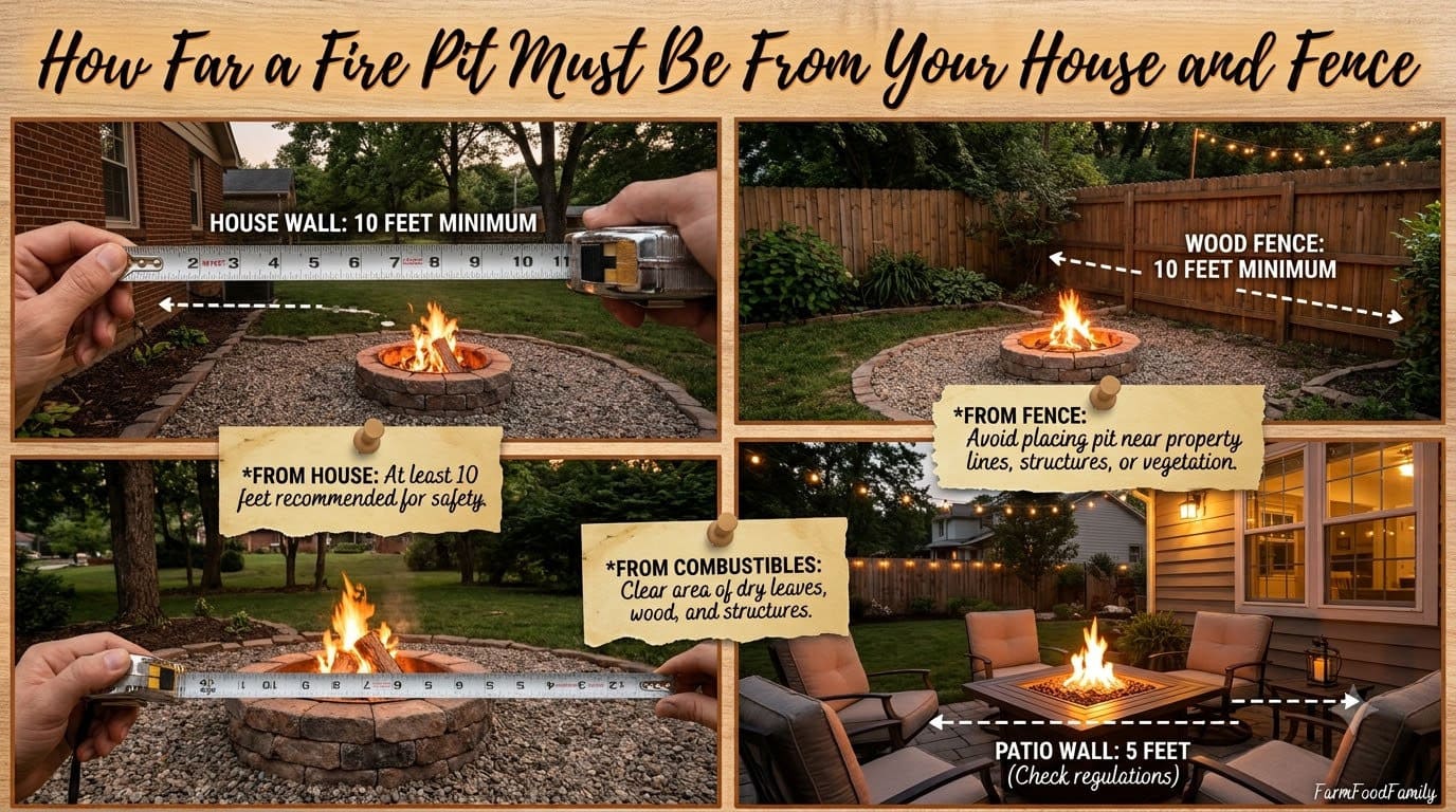 How Far a Fire Pit Must Be From Your House and Fence: 5 Genius Clearance Rules That Actually Match Fire Code